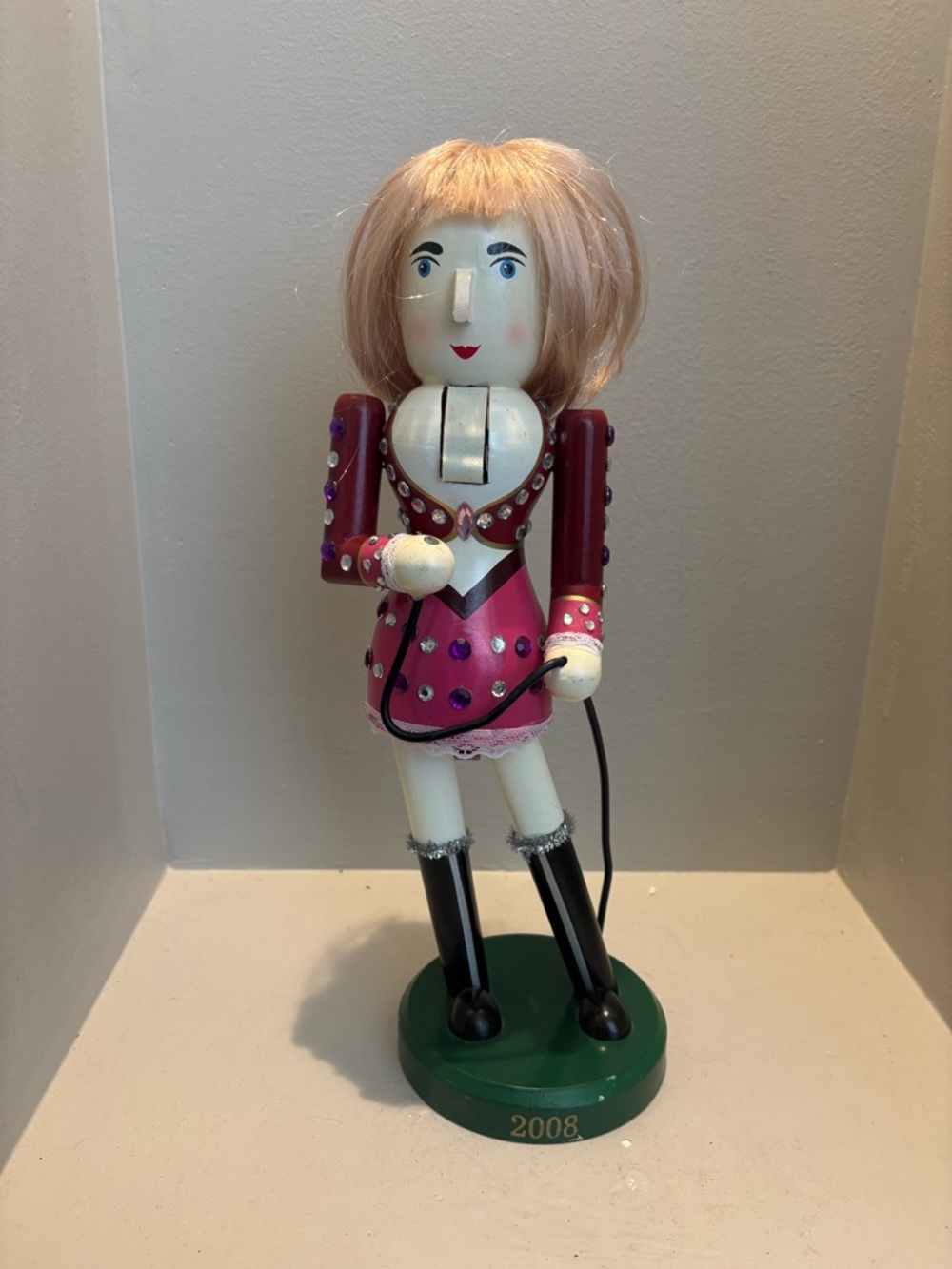 Taylor Swift limited edition inspired Christmas Pink Jewel Nutcracker Blonde